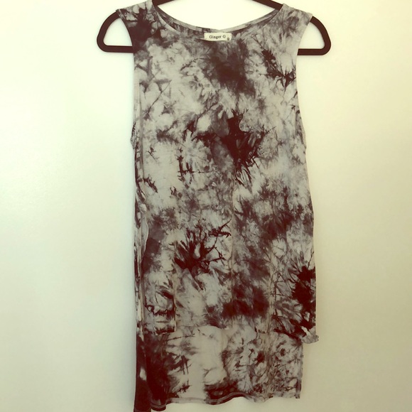 Ginger G Tops - Tie Dye High-Low Tank